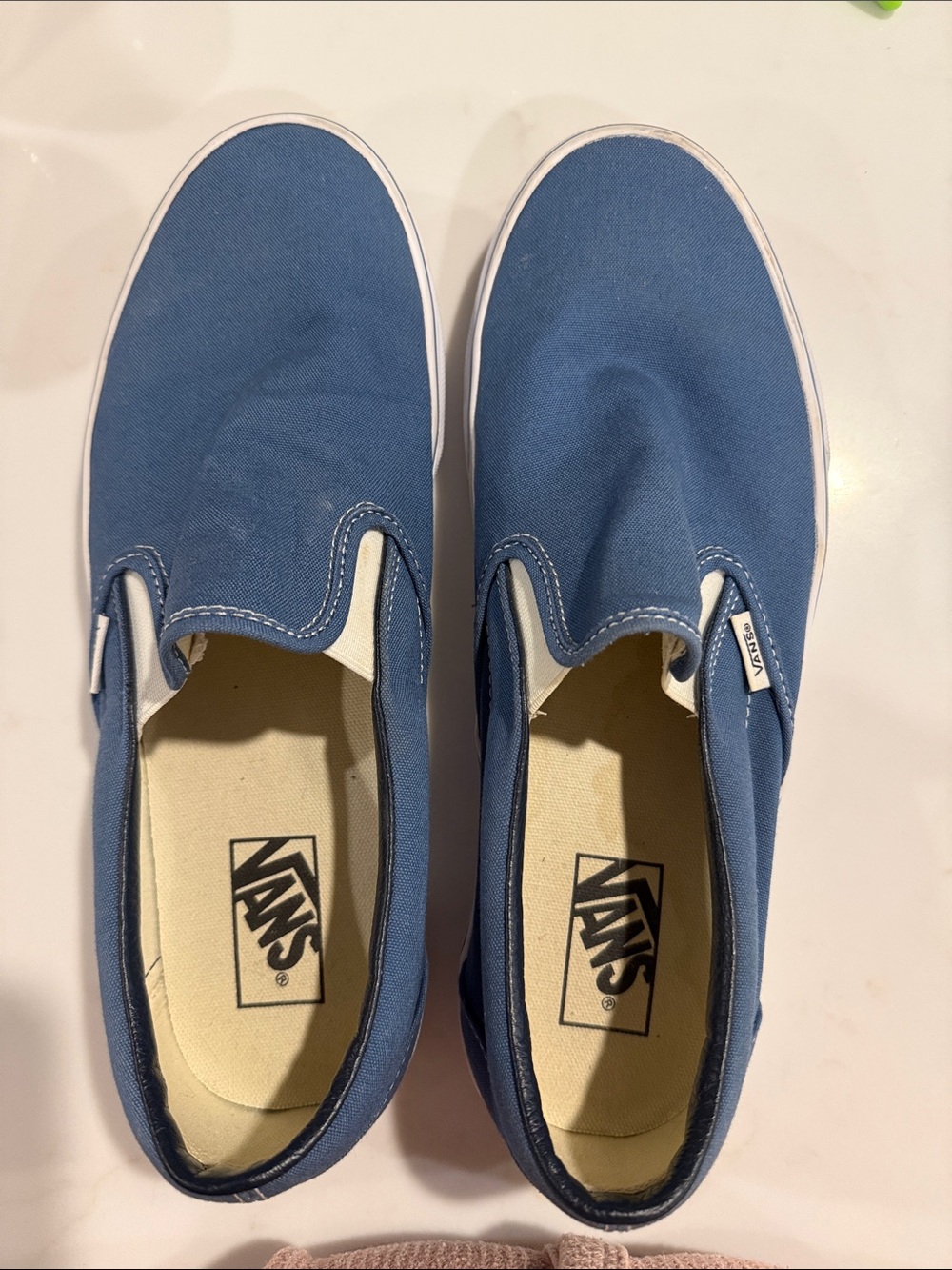 Vans Men’s Slip-On Canvas Shoes - Blue